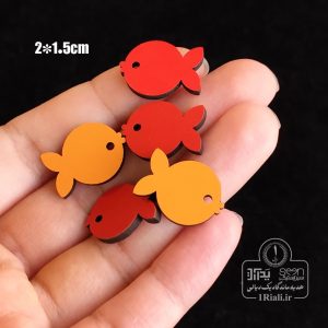 نشان آویز ماهی رنگی جهت لباس و تزیین نوروز (۵۰تایی)